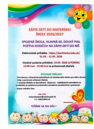 zápis detí